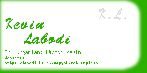 kevin labodi business card